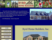 Tablet Screenshot of byrdhomebuildersinc.com